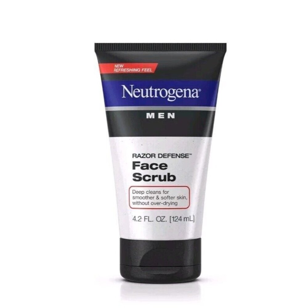 NEW Neutrogena Men Exfoliating Razor Defense Daily Shave Face Scrub Conditioning